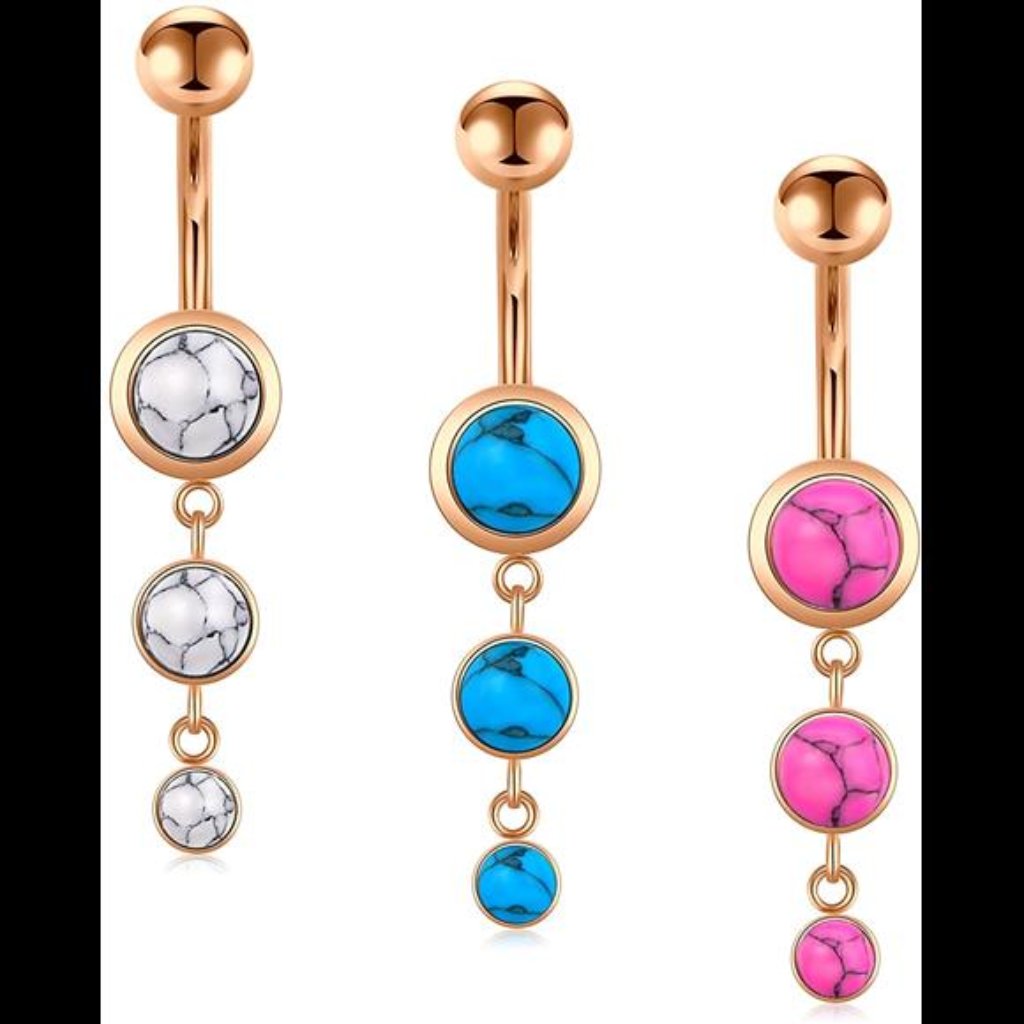 Belly Button Rings Surgical Steel Diamond Belly Rings For Women Stainless Steel